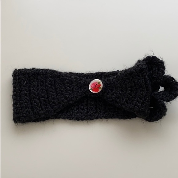 Anthropologie Headband Ear Warmer Charcoal knit - Picture 4 of 6